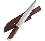 Image of Marbles Stacked Leather Bowie Knife