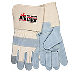 Image of MCR Safety Big Jake Premium A+ Side Leather Palm Work Gloves w/4.5 Inch Safety Cuff &amp; Double Palm and Fingers - Men's