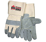 Image of MCR Safety Big Jake Premium A+ Side Leather Palm Work Gloves w/Extended Gauntlet Cuff &amp; Double Palm - Men's