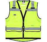 Image of MCR Safety Luminator Series Class 2 Lime Premium Surveyor Safety Vest