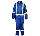 Image of MCR Safety Flame Resistant Deluxe Coverall with Reflective Stripes, 88% Cotton 12% Nylon