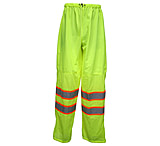 Image of MCR Safety Luminator Hi Vis Poly Safety Pants with Elastic Waist, ANSI 107 Class E, Dual 2in Silver Reflective Stripes