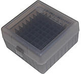 MTM Ammo Box 100 Round Flip-Top 22-250 243 308 Win 220 Swift, Clr-Smoke, RM-100-41