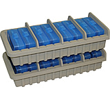 MTM Ammo Rack w 8 P50-9M-24 Ammo Boxes, Dark Earth/Clear Blue, AR9M