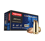 Image of Norma Safeguard .380 AUTO 88 Grain Jacketed Hollow Point Brass Cased Pistol Ammunition