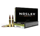 Image of Nosler .308 Winchester 168 Grain E-Tip Lead-Free Brass Cased Centerfire Rifle Ammunition