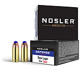 Image of Nosler Defence 124 Grain 9mm +P Bonded Tipped Brass Cased Cased Pistol Ammunition