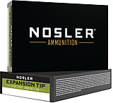 Image of Nosler ETA 300 Weatherby Magnum 180 Grain Expansion Tip Spitzer Brass Cased Centerfire Rifle Ammunition