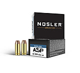 Nosler ASP .40 S&amp;W 150 Grain Jacketed Hollow Point Brass Cased Cased Pistol Ammunition