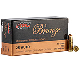 Image of PMC Ammunition Bronze .25 ACP 50 Grain Full Metal Jacket Brass Cased Pistol Ammunition