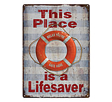 Image of River's Edge 12in x 17in Tin Sign - Lifesaver