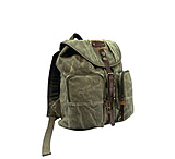 Image of Rothco Stone Washed Canvas Backpack w/ Leather Accents