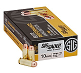 Image of SIG SAUER Elite Performance 10mm Auto 180 grain Full Metal Jacket Brass Cased Centerfire Pistol Ammunition