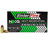 SinterFire NXG Lead Free Ball 380 Auto 75 Monolithic Copper Grain Brass Cased Pistol Ammo, 50 Rounds, 855040006426