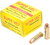 Super Vel Ammunition 44 Magnum 180 grain Solid Copper Hollow Point Brass Cased Pistol Ammunition