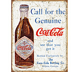 Image of Tin Signs Coke Call For The Genuine