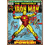 Image of Tin Signs Iron Man Comic Cover