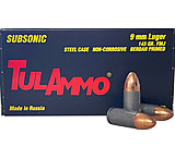 Image of TulAmmo 9mm Luger 145 grain Full Metal Jacket (FMJ) Steel Centerfire Pistol Ammunition