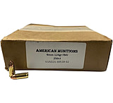 Image of Vairog 9mm Luger 124 grain Full Metal Jacket (FMJ) Brass Casing Centerfire Pistol Ammunition