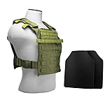 Image of Vism Fast Plate Carrier w/2 10x12in Level IIIA Shooters Cut Hard Ballistic Plates