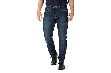 Image of 5.11 Tactical Defender Flex Slim Jeans - Mens, W38, L36, Stone Wash Indigo, 74465-648-38-36