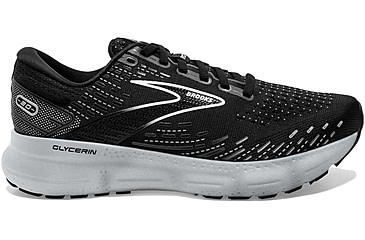 Image of Brooks Glycerin 20 Running Shoes - Womens, Medium, Black/White/Alloy, 8.5, 1203691B059.085