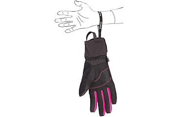 Image of C.A.M.P. G Comp Warm Gloves - Womens, Black/Light Blue/Fuchsia, Extra Small, 3397XS