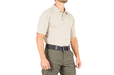 Image of First Tactical Performance Short Sleeve Polo - Mens, Silver Tan, 3XL, 112509-065-3XL