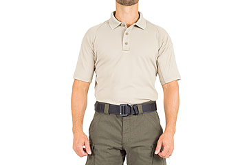 Image of First Tactical Performance Short Sleeve Polo - Mens, Silver Tan, 3XL, 112509-065-3XL