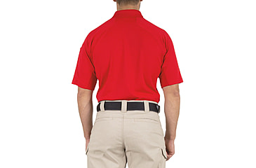 Image of First Tactical Performance Short Sleeve Polo - Mens, Regular, Red, 5XL, 112509-400-5XL-R