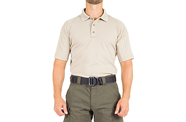 Image of First Tactical Performance Short Sleeve Polo - Mens, Regular, Silver Tan, 5XL, 112509-065-5XL-R