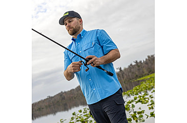 Image of HUK Performance Fishing Back Draft SS Shirt - Mens, Marolina Blue, M, H1500183-420-M