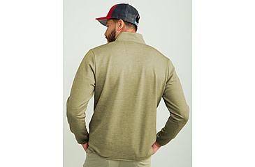 Image of HUK Performance Fishing Cold Front 1/4 Zip Pullover - Mens, Overland Hthr, Large, H1300098-368-L