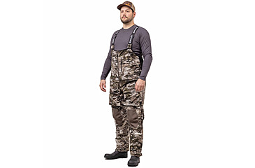 Image of Huntworth Mid Weight Windproof Soft Shell Bib Overalls - Mens, Tarnen, Large, E-9610-TRN-L