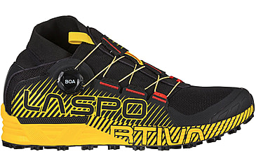 Image of La Sportiva Cyklon Running Shoes - Men's, Black/Yellow, 41, Medium, 46W-999100-41