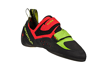 Image of La Sportiva Kubo Climbing Shoes - Mens, Goji/Neon, 36.5, ZFCS024-R14E20-36.5