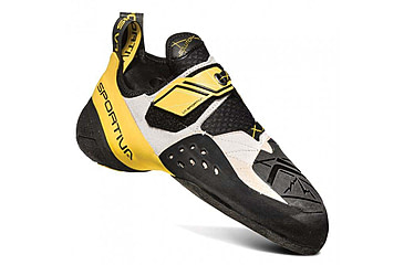 Image of La Sportiva Solution Climbing Shoes - Mens, White/Yellow, 45 EU, 20G-000100-45