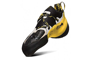 Image of La Sportiva Solution Climbing Shoes - Mens, White/Yellow, 45 EU, 20G-000100-45