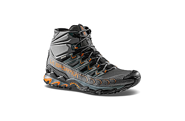 Image of La Sportiva Ultra Raptor II Mid GTX Hiking Shoes - Mens, Carbon/Hawaiian Sun, 43, 34B-900208-43