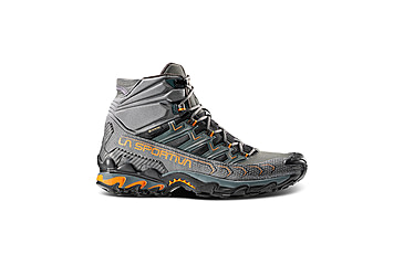 Image of La Sportiva Ultra Raptor II Mid GTX Hiking Shoes - Mens, Carbon/Hawaiian Sun, 43, 34B-900208-43