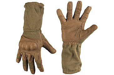 Image of MIL-TEC Long Fire-Resistant Action Gloves, Coyote, Large, 12520105-904