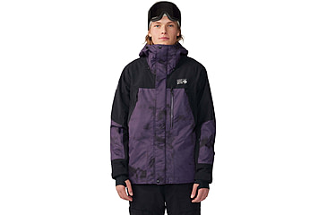 Image of Mountain Hardwear First Tracks Insulated Jacket - Mens, Blurple Ice Dye Print, Extra Large, 2043351598BIDP-XL