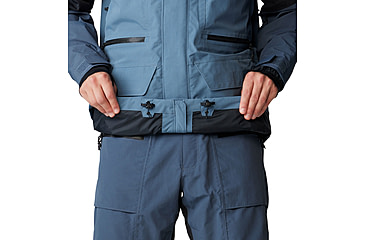 Image of Mountain Hardwear First Tracks Jacket - Mens, Asiatic Blue/Montauk Blue/Black, Large, 2092021444-L