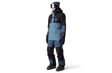 Image of Mountain Hardwear First Tracks Jacket - Mens, Asiatic Blue/Montauk Blue/Black, Large, 2092021444-L