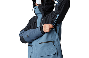 Image of Mountain Hardwear First Tracks Jacket - Mens, Asiatic Blue/Montauk Blue/Black, Large, 2092021444-L