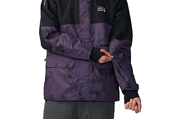 Image of Mountain Hardwear First Tracks Jacket - Mens, Blurple Ice Dye Print, Medium, 2043331598BIDP-M