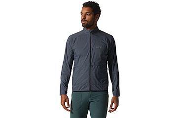 Image of Mountain Hardwear Kor AirShell Full Zip Jacket - Mens, Blue Slate, Small, 1985041450-S