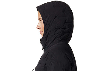 Image of Mountain Hardwear Stretchdown Hoody - Womens, Black, Small, 1943271010-S