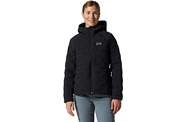 Image of Mountain Hardwear Stretchdown Hoody - Womens, Black, Small, 1943271010-S