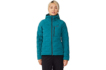 Image of Mountain Hardwear Stretchdown Hoody - Womens, Jack Pine, Medium, 1943271314-Jack Pine-M